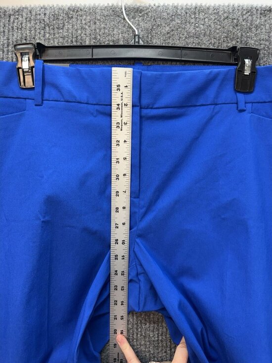 The Limited Ankle Length Dress Pants Womens 20W Ocean Blue Chino Stretch NEW - Picture 7 of 11